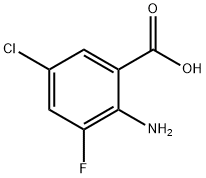 2-amino-5-chloro-3-fluorobenzoic acid Structure