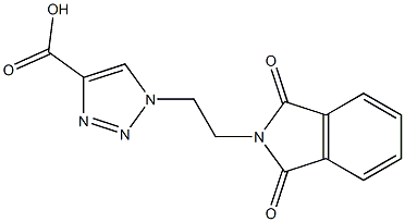 1-[2-(1,3-dioxo-2,3-dihydro-1H-isoindol-2-yl)ethyl]-1H-1,2,3-triazole-4-carboxylic acid Structure