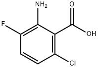 2-amino-6-chloro-3-fluorobenzoic acid Structure