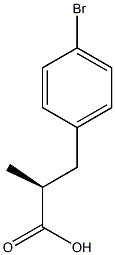 (2S)-3-(4-bromophenyl)-2-methylpropanoic acid 구조식 이미지