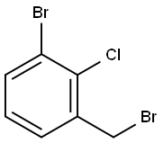 3-Bromo-2-chlorobeznyl bromide 구조식 이미지