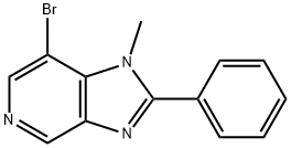 7-bromo-1-methyl-2-phenyl-1H-imidazo[4,5-c]pyridine Structure