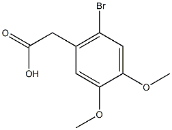 2-(2-bromo-4,5-dimethoxyphenyl)acetic acid Structure