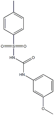 1-(3-methoxyphenyl)-3-((4-methylphenyl)sulfonyl)urea 구조식 이미지