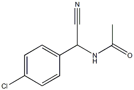 N-[(4-chlorophenyl)(cyano)methyl]acetamide 구조식 이미지