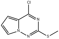 4-Chloro-2-(Methylthio)pyrrolo[1,2-f][1,2,4]triazine Structure