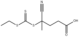 4-Cyano-4-[(ethylsulfanylthiocarbonyl)sulfanyl]pentanoic acid, Min. 97% 구조식 이미지
