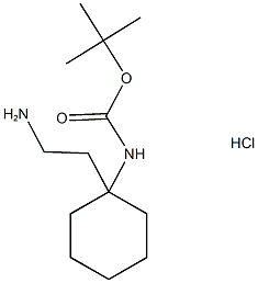 1-(2-Aminoethyl)-N-Boc-cyclohexylaminehydrochloride 구조식 이미지