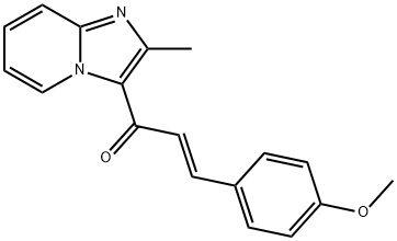 (2E)-3-(4-methoxyphenyl)-1-{2-methylimidazo[1,2-a]pyridin-3-yl}prop-2-en-1-one 구조식 이미지