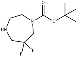 6,6-Difluoro-[1,4]Diazepane-1-Carboxylic Acid Tert-Butyl Ester(WX630010) Structure