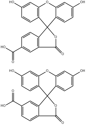 3',6'-Dihydroxy-3-oxo-3H-spiro[isobenzofuran-1,9'-xanthene]-5-carboxylic acid compound with 3',6'-dihydroxy-3-oxo-3H-spiro[isobenzofuran-1,9'-xanthene]-6-carboxylic acid (1:1) Structure