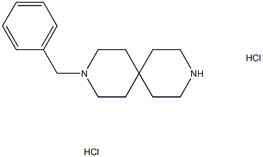 3,9-디아자스피로[5.5]운데칸,3-(페닐메틸)-,염산염(1:2) 구조식 이미지