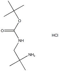 1-N-Boc-2-메틸프로판-1,2-디아민 구조식 이미지