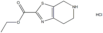 Ethyl 4,5,6,7-Tetrahydrothiazolo[5,4-c]pyridine-2-carboxylate Hydrochloride 구조식 이미지