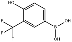 4-hydroxy-3-(trifluoromethyl)phenylboronic acid Structure