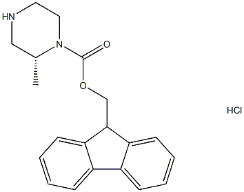 (R)-1-N-FMOC-2-METHYL-PIPERAZINE HCL Structure