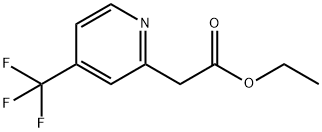 Ethyl 2-(4-(trifluoromethyl)pyridin-2-yl)acetate 구조식 이미지