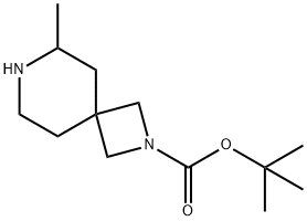 tert-butyl 6-methyl-2,7-diazaspiro[3.5]nonane-2-carboxylate 구조식 이미지