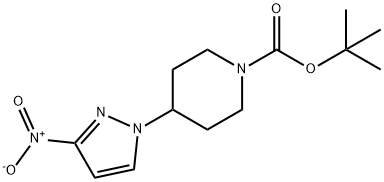 tert-butyl 4-(3-nitropyrazol-l-yl)piperidine-l-carboxylate 구조식 이미지