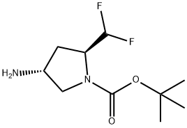 1-Pyrrolidinecarboxylic acid, 4-aMino-2-(difluoroMethyl)-, 1,1-d Structure