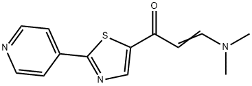 (2E)-3-(dimethylamino)-1-[2-(pyridin-4-yl)-1,3-thiazol-5-yl]prop-2-en-1-one Structure