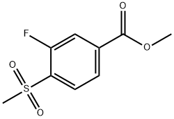 Methyl 3-Fluoro-4-(methylsulfonyl)benzoate Structure