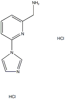 [6-(1h-imidazol-1-yl)pyridin-2-yl]methylamine dihydrochloride 구조식 이미지