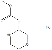 (R)-METHYL2-(MORPHOLIN-3-YL)ACETATEHYDROCHLORIDE 구조식 이미지