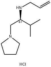 (S)-1-PYRROLIDIN-2-ISOPROPYL-2-N-ALLYL-AMINO-ETHANE 2HCL Structure
