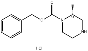 (R)-1-N-CBZ-2-METHYL-PIPERAZINE-HCl Structure