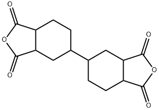 Dicyclohexyl-3,4,3',4'-tetracarboxylic dianhydride Structure