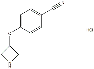 4-(azetidin-3-yloxy)benzonitrile hcl Structure