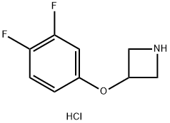 Azetidine, 3-(3,4-difluorophenoxy)-, hydrochloride (1:1) Structure