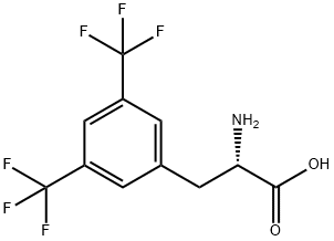 (2S)-2-amino-3-[3,5-bis(trifluoromethyl)phenyl]propanoic acid 구조식 이미지