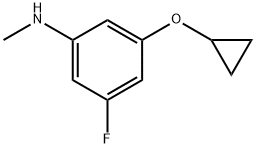 3-fluoror-5-bromophenyl cyclopropyl ether Structure
