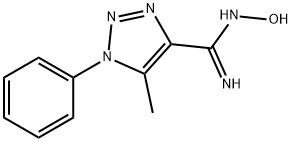 (Z)-N'-hydroxy-5-methyl-1-phenyl-1H-1,2,3-triazole-4-carboximidamide 구조식 이미지