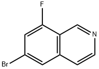 6‐bromo‐8‐fluoroisoquinoline Structure