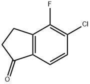 5-chloro-4-fluoro-2,3-dihydro-1H-inden-1-one 구조식 이미지