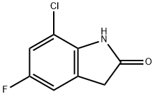 7-Chloro-5-fluoro-2-oxindole Structure