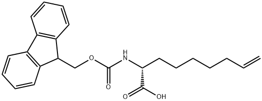 (R)-N-FMoc-2-(7'-octeny)glycine Structure