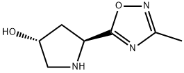 (3R,5S)-5-(3-methyl-1,2,4-oxadiazol-5-yl)pyrrolidin-3-ol Structure