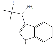 2,2,2-TRIFLUORO-1-(1H-INDOL-3-YL)ETHANAMINE (racemic) 구조식 이미지