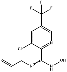 (Z)-3-chloro-N'-hydroxy-N-(prop-2-en-1-yl)-5-(trifluoromethyl)pyridine-2-carboximidamide 구조식 이미지