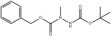 1-(benzylo×y)carbonyl-2-(t-butylo×y)carbonyl-1-Methylhydrazine 구조식 이미지