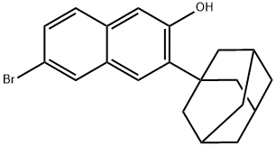 2-Naphthalenol, 6-BroMo-3-Tricyclo[3.3.1.13,7]Dec-1-Yl- Structure