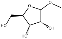 α,β-1-메틸-D-리보푸라노사이드 구조식 이미지