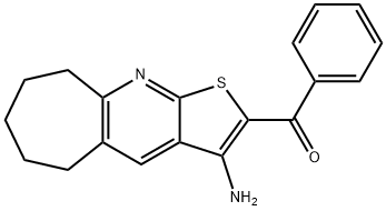 (3-amino-6,7,8,9-tetrahydro-5H-cyclohepta[b]thieno[3,2-e]pyridin-2-yl)(phenyl)methanone 구조식 이미지