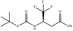 (R)-Boc-3-amino-4,4,4-trifluoro-butyric acid Structure