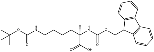 FMoc-α-Me-D-Lys(Boc)-OH 구조식 이미지