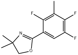 2-(2,4,5-TRIFLUORO-3-METHYLPHENYL)-4,5-DIHYDRO-4,4-DIMETHYLOXAZOLE 구조식 이미지